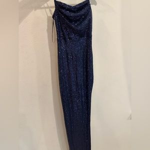 Windsor Navy Sequence Dress
